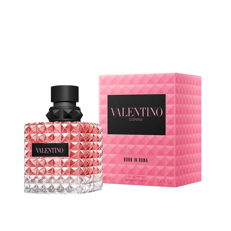 Valentino Donna Born in Roma Eau de Parfum 100ml bottle and pink box